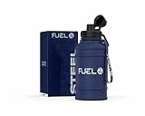 Fuel24 Extra Stark Trinkflasche Metall 1.3L & 2.2L - Auslaufsicher & BPA-Frei Wasserflasche - Robuste Trinkflasche Für Fitnessstudio, Sport & Erwachsene