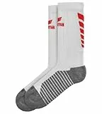 Erima Unisex Sportliche SIX WINGS Socken (2182602), weiß/rot, 39-42