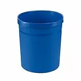 Papierkorb Grip mit Griffmulden, Inhalt 18l, 35cm hoch, blau, 10 Stück