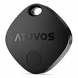 ATUVOS Air Tag Schlüsselfinder Keyfinder 1er Pack, Smart Tracker Kompatibel mit Apple Wo ist? APP (iOS NUR, Android Not Supported), Bluetooth Key Finder für Gepäck/Koffer/Taschen, Austauschbarer Akku