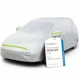 Favoto Autoabdeckung Vollgarage Auto Abdeckplane Staubdicht Wasserdicht Autohülle Autoplane Winter & Sommer für 400cm-435cm Schrägheck Auto 2.8kg