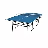 JOOLA Tischtennisplatte Inside 13 Tischtennistisch Indoor klappbares Untergestell – Schneller Aufbau-inklusive Netz, blau, 274 x 152,5 x 76 cm