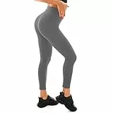 Walifrey Fitness-Leggings für Damen, hohe Taille, Training, Fitnessstudio, Sport, Schwarz, XXL