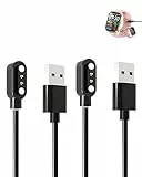 (2 Stück) Kabel für Poounur T80 Smart Watch 1.95', yystao Stabiles magnetisches USB Ladekabel kompatibel mit Poounur T80