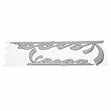 Motorrad Emblem Aufkleber, Fydun 3D Reflektierender Harz Epoxid Stickers Schriftlicher Selbstklebend für GTS300 LX125 LX150 IE Sprint Primavera 300 LX LXV(Silber)