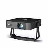 Mini Beamer【Autofokus/Trapezkorrektur】 Projektor 1080P Full HD 25000L WiFi6 Bluetooth 4K Unterstützt, VOPLLS Beamer Klein Heimkino 360° Drehbar Projector für Handy