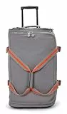 Kipling Teagan M Mittelgroße Reisetasche mit Rollen, Upright, Inviting Grey (Grau)