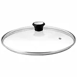 Tefal Glasdeckel 28 cm, Edelstahlfassung, Spülmaschinenfest, Dampfventil, Thermokunststoffgriff, 28097712