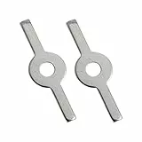 HEMOTON Küche Utensilien 1 Set 2Pcs Metall Fleischwolf Edelstahl Wurst Stuffer Fleisch Küchenmaschine Klammern Wurst Füllung Zubeh?r für Hause Küche Fleisch Mischer Befestigung