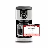 CASO Selection C 12 Design Kaffeemaschine – Edelstahlgehäuse, 1,5 l Glaskanne (12 Tassen), Touch-Bedienung & Timer, Aroma-PLUS-Funktion, Warmhalteplatte, Permanentfilter, Tropf-Stopp