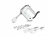 Bosch Handrührer Styline MFQ4835DE, 2x2 Rührbesen, 2 Edelstahl-Knethaken, spülmaschinengeeignet, 575 W, weiß