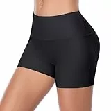 Joyshaper Damen Unterhose Unter Rock Kurz Hose Yoga Shorts Short Tight Boxershorts Kurze Leggings Boyshort Nahtlose Miederhose Miederslip Unterwäsche Unter Rock Kleid Hose oder Zuhause (Schwarz, XL)