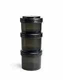 Smartshake Revivie Flaschen-Shaker, 3er-Set mit 450 ml, Schwarz