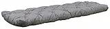 Ambientehome 3er Bankkissen Bankauflage ca. 150x50x8 cm grau/braun