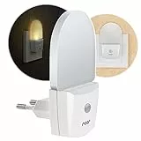 reer NightGuide Nachtlicht für die Steckdose - mit Dämmerungs-Sensor - Orientierungslicht im Dunkeln, 1 Stück, weiß