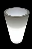 point-garden Blumenkübel Pflanzkübel Pflanzgefäß weiß beleuchtet Designerleuchte