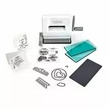 Sizzix Sidekick Starter Kit 661770, tragbare manuelle Stanz- und Prägemaschine für Kunst und Handwerk, Scrapbooking und Kartenherstellung, 6,35 cm Öffnung, Weiß