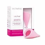 Intimina Lily Cup Größe A, Sehr weiche Menstruationstasse, wiederverwendbarer Menstruationsschutz für bis zu 8 Stunden
