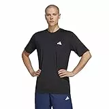 adidas Herren Train Essentials Stretch Training Tee, Black/White, L