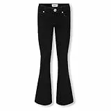 Only&Kids Mädchen KOGROYAL Life REG Flared PIM600 NOOS Bootcut-Jeans, Black Denim, 158 cm