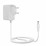Lonnky 12V 1A Netzadapter mit 3 m Kabel, 2,1 mm x 5,5 mm DC-Stecker für IP-Kameras, CCTV, LED-Streifen, Audio/Video-Geräte, Router, Weiß