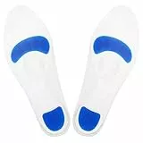 Silikon Arch Support Einlegesohlen, Einlegesohlen Stoßdämpfung Schmerzlinderung Plantarfasziitis Arch unterstützt atmungsaktive PU Sportfüße Einlegesohlen für Männer Frauen(43-44)