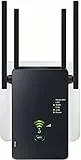 WLAN Verstärker, 1200Mbit/s WLAN Repeater, 5G & 2.4G Dualband Ultraxtender WiFi Verstärker mit LAN anschluss, WPS, Kompatibel mit 99% Standard-WiFi Routern, Deckt bis zu 9200Sq.ft und 35 Geräte