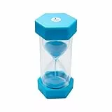 TeacherFav Sanduhr für Kinder, 1 Minute, blau, 12,7 cm, Stundenglasuhr, mit Acryl überzogen, für Klassenzimmer, Zuhause und Kinderzimmer (mittlere Einzelpackung)