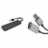 KabelDirekt – USB-3.0-Hub 4-Port & – USB A 3.0 Verlängerungskabel – 2m – PRO Series