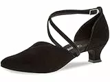 Diamant Tanzschuhmanufaktur Mod. 107 Damen Tanzschuhe Weite E½ Normalweite mit Comfort-Fußbett Spanish Absatz 4,2 cm schwarz Nappaleder