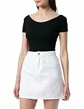 Calvin Klein Damen Mini Skirt J20J225194 A-Linien-Rock, Denim (Denim Light), 25W