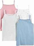 Simple Joys by Carter's Mädchen Tank Tops, Pack of 4 Hemd, Rosa/Blau Heide, 5-6 Jahre (4er Pack)