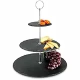 Mazali Ko Serv Food Geschirr Set Slate-Material, Stein, Multicolour, 34 x 34 x 16.5 cm