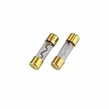 Hama Glassicherung 2 Stück, KFZ Feinsicherung, 10 x 38mm, 60A, vergoldet