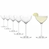 Stölzle Lausitz Kyoto Bar Nick&Nora Glas 6er-Set 190 ml – Elegante Cocktailgläser ideal für Martini, Manhattan & Negroni – Stilvolle Kristallgläser für Cocktails – Spülmaschinengeeignet & stoßfest