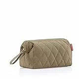 reisenthel travelcosmetic Rhombus Olive - Starke robuste und praktische Reisekosmetiktasche, Handschlaufe, wasserabweisendes Material