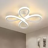 Comely Deckenlampe LED, 30W 3500LM Deckenleuchten LED, Weiße Blumendesign Deckenbeleuchtung LED Aluminium für Schlafzimmer Wohnzimmer Esszimmer Flur, Warmweißes Licht 3000K