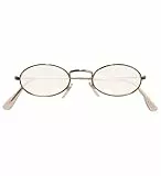 W WIDMANN MILANO Party Fashion - Brille mit Gläsern, Gold, Lesebrille, Accessoire Kostüm Oma, Weihnachtsmann, Nikolaus