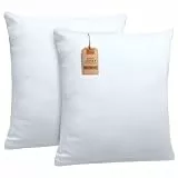 NatureMark 2er Set Jersey Kissenbezüge – Elastisch, weich, atmungsaktiv und hautfreundlich – Waschbare Kissenhülle - 80x80 – Weiß