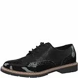 s.Oliver Damen Schnürschuhe Oxford Elegant, Schwarz (Black Comb.), 38 EU