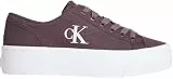 Calvin Klein Damen Vulcanized Sneaker Flatform Low Top, Violett (Peppercorn), 39
