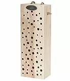 Dehner Natura Premium Insektenhotel Romina, Insektenhaus / Nistkasten für Bienen/Schmetterlinge/Käfer, ca. 10 x 29 x 6 cm, aus Karton aus FSC-zertifiziertem Kiefernholz / Metall, natur