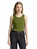 TOM TAILOR Damen 1046413 Top, 38802-Deep Ivy Green, S
