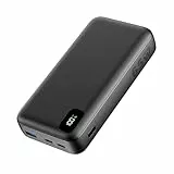 A ADDTOP Power Bank, 65W 20000mAh Laptop Portable Charger with 2 USB C & 1 USB A Output, Fast Charging External Battery Pack for Computer MacBook Dell XPS Surface iPhone iPad