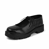 Kickers Damen Kori Mary Jane Lace Leather Shoes, Black, 41 EU, Schwarz, 42 EU