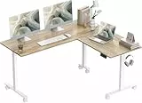 BEXEVUE L-förmiger Elektrischer Schreibtisch Höhenverstellbar - 160x140 cm L Form Stehpult mit 3 Memory Funktion Anti-Kollisions Technologie, Links und Rechts Austauschbar, Computertisch Ergonomischer
