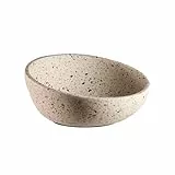 APS 30080 Dekoschale/Obstschale TERRAZZO - Beton, Ø 22 cm, H: 6/10,5 cm, 1,1 Liter, Terrazzooptik