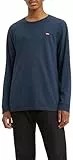 Levi's Herren Long-Sleeve Original Housemark Tee T-Shirt, Cotton + Patch Dress Blues, L