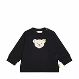 Steiff Sweatshirt EU Größe 68 steiff Navy, weicher Sweatpullover mit flauschigem Teddybär, lockere Passform, Flexible Bündchen, waschmaschinenfest