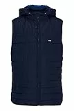 FQ1924 FQDanial Herren Weste Steppweste Outdoor Weste Leicht gesteppte Winterweste mit Kapuze Regular Fit, Größe:M, Farbe:Navy Blazer (193923)